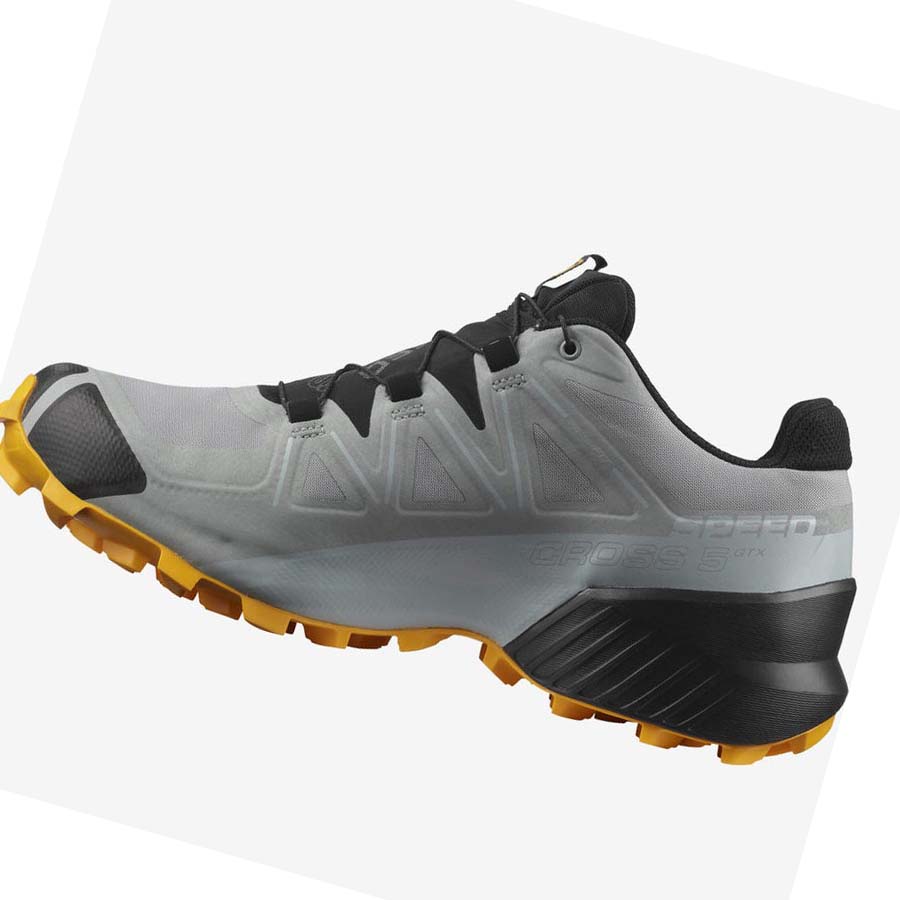 Tenis Para Trail Running Salomon SPEEDCROSS 5 GORE-TEX Hombre Negros Grises | MX 3509VRW